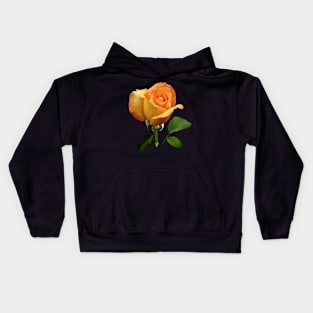 Roses - Orange Rosebud Kids Hoodie